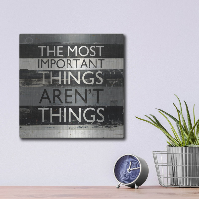 Luxe Metal Art 'Zephyr Quote 2' by Mike Schick Metal Wall Art